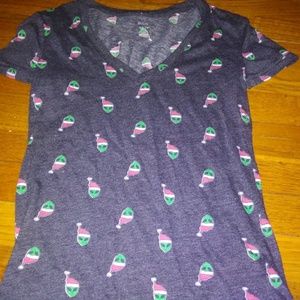 Alien christmas shirt